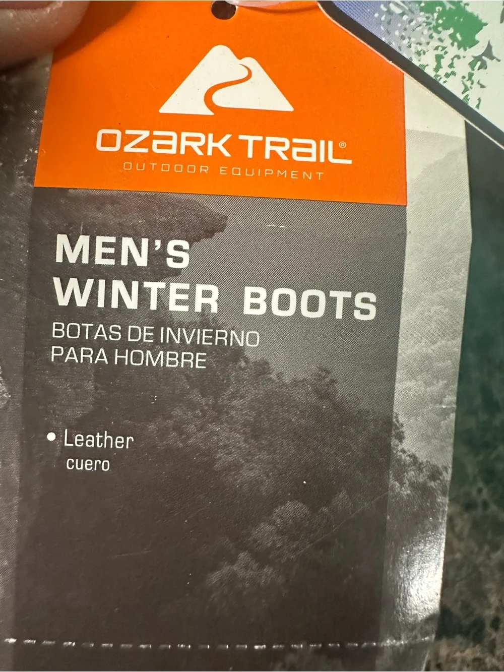 Leather Brown and Black Men’s 9.5 Winter Boots Ozark NWT